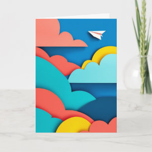 Tarjeta Vuelo de Nubes en Capas