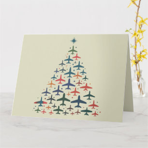 Tarjeta Vuelo del piloto piloto del retro del árbol de Nav
