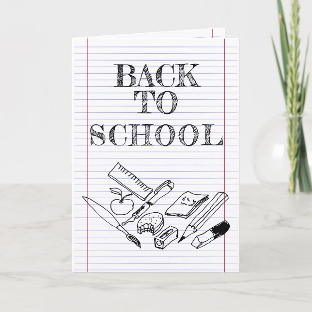 Tarjeta Vuelta al cole (Anverso)