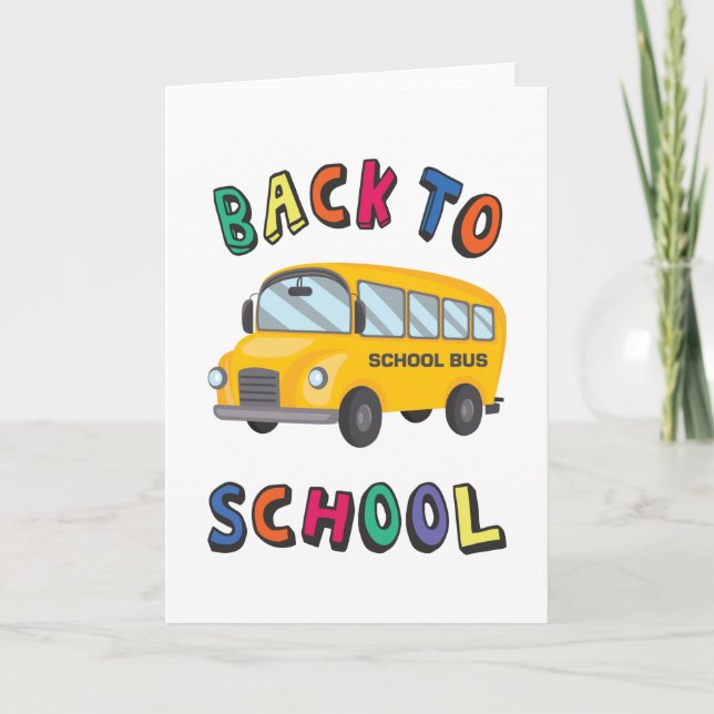 Tarjeta Vuelta al cole (Anverso)