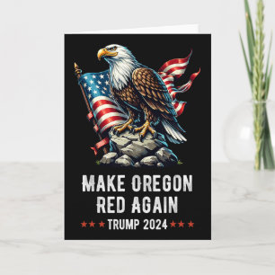 Tarjeta Vuelva a hacer que Oregon sea rojo águila republic