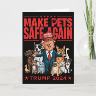 Tarjeta Vuelva a Hacer Seguros a los Animales Trump Mega 2
