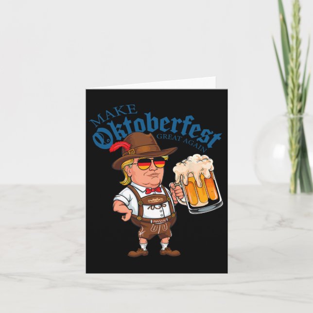 Tarjeta Vuelve a ser genial otra vez divertido Trump bebe  (Anverso)