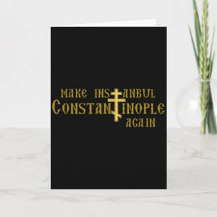 Tarjeta Vuelve Estambul Constantinopla De Nuevo Ortodoxo C