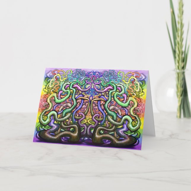 Tarjeta Wacky Twisted Vines Llamamos Vida (Anverso)