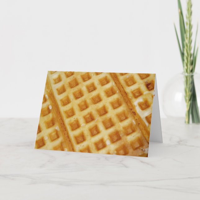 Tarjeta "Waffle" Get Well Card (Anverso)