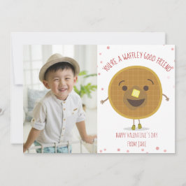 Tarjeta Waffle Good Friend Photo Classroom Valentine