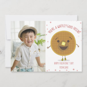 Tarjeta Waffle Good Friend Photo Classroom Valentine