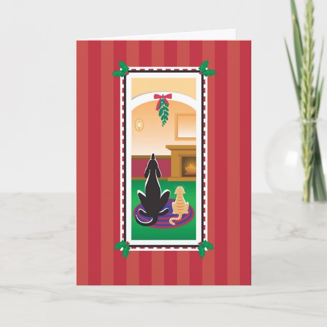 Tarjeta WagsToWishes_Merry Kissmas (Anverso)