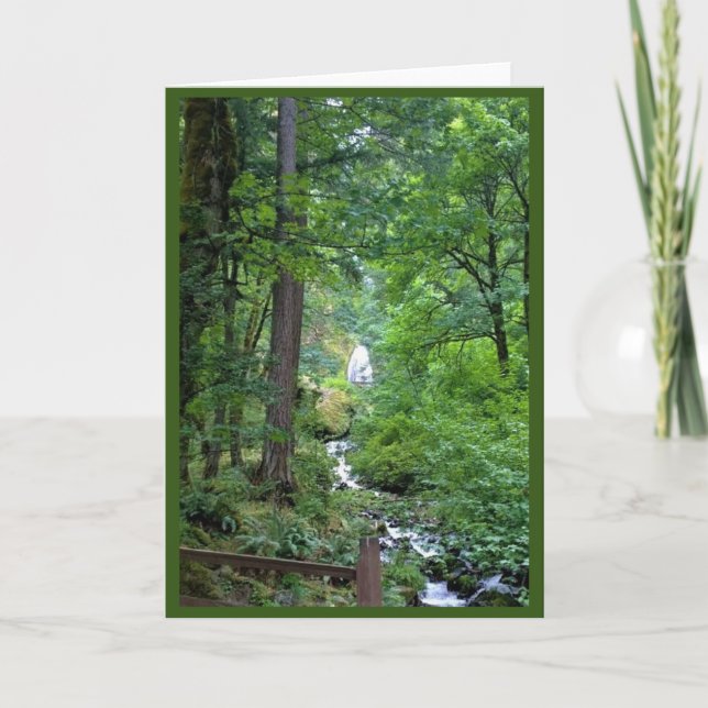 Tarjeta Wahkeena Falls, OR (Anverso)