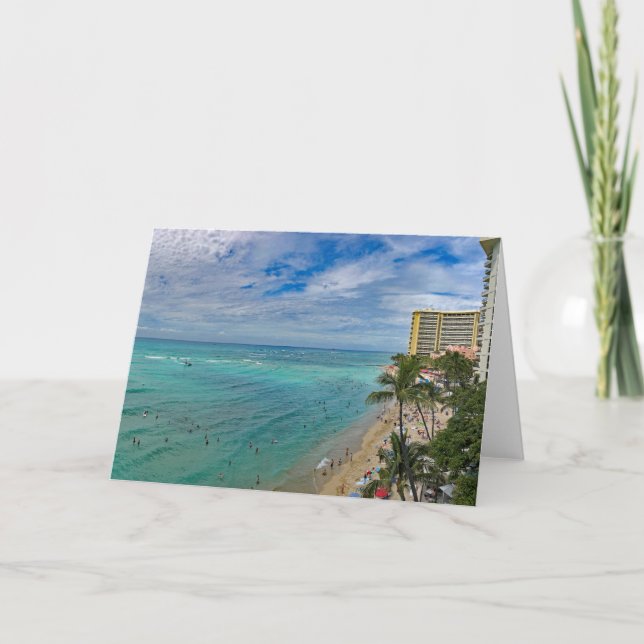 Tarjeta Waikiki Beach (Anverso)