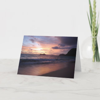 Tarjeta Waimanalo Temprano Por La Mañana