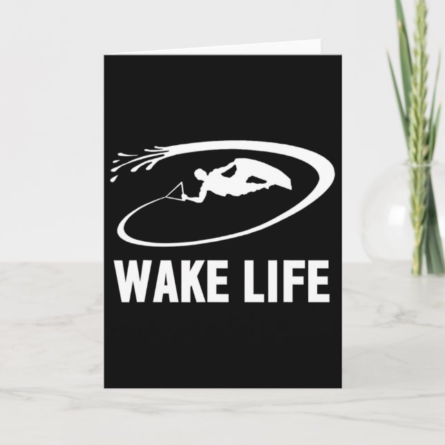 Tarjeta Wake Life Wake Surfing y Wakeboarding  (Anverso)