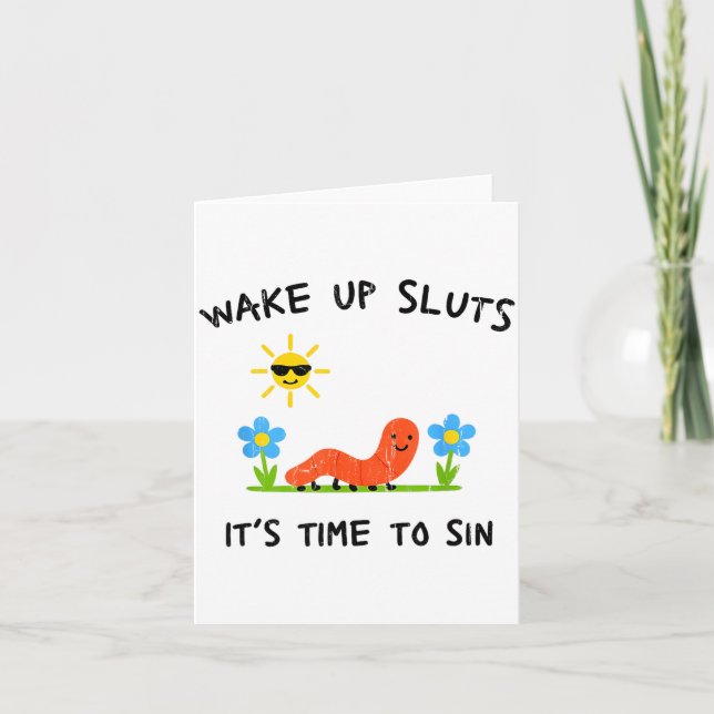 Tarjeta Wake Up S It's Time To Sin  (Anverso)