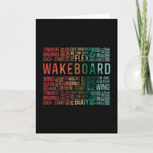Tarjeta Wakeboard Cita Wakeboarder Wake Wakeboard