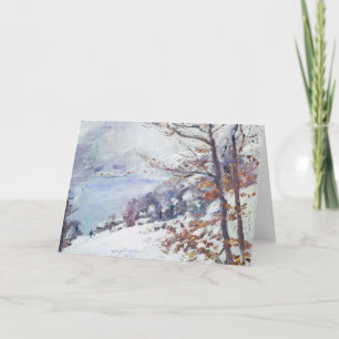 Tarjeta Walchensee en invierno Lovis Corinth