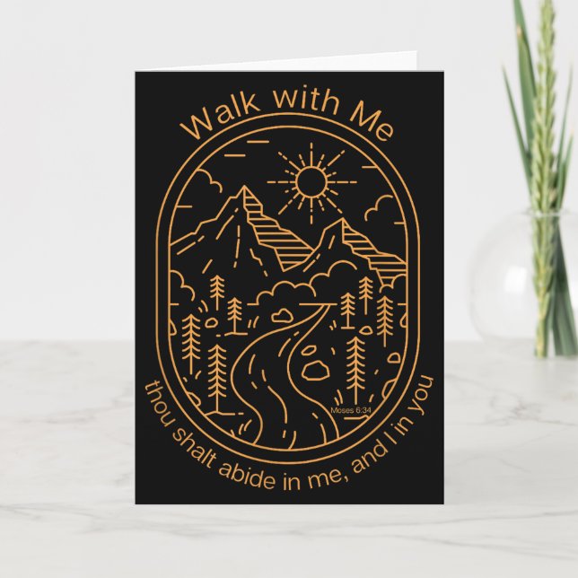 Tarjeta Walk With Me 2026 Lds Youth Theme Camp  (Anverso)
