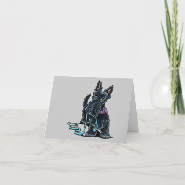 Tarjeta Walking Scottie (Anverso)