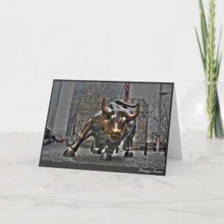 Tarjeta Wall Street Bull