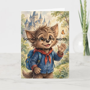 Tarjeta Wally el hombre lobo vale la pena — MeekDu