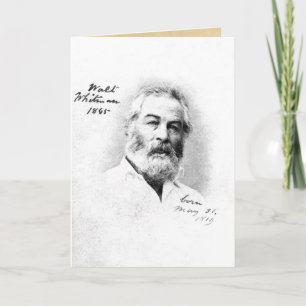 Tarjeta Walt Whitman en Washington D.C. Age 46