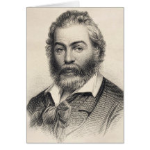 Tarjeta Walt Whitman "Felicidad en este lugar"