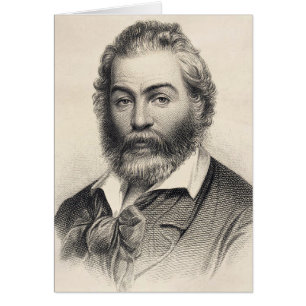 Tarjeta Walt Whitman "Felicidad en este lugar"