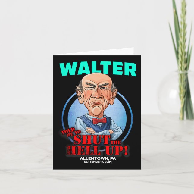 Tarjeta Walter Allentown  (Anverso)