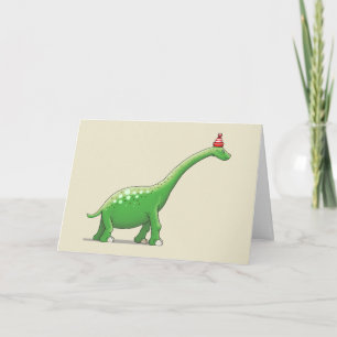 Tarjeta Walter el Adorable Dinosaurio