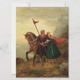 Tarjeta Walther y Hildegund huyendo con su caballo