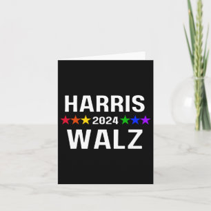Tarjeta WAlzheimer 2024 Orgullo gay lgbtq Arcoiris Kamala 