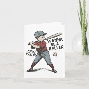 Tarjeta Wanna Be A Byller Shot Caller Vintage Bysebyll