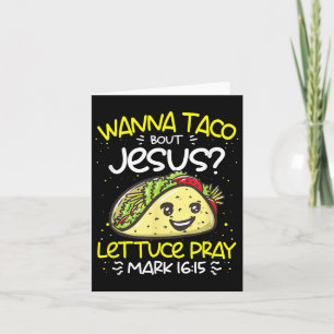 Tarjeta Wanna Taco sobre Jesus Cinco De Mayo Funny Christi