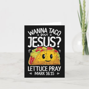 Tarjeta Wanna Taco sobre Jesus Cinco De Mayo Mujeres Hombr