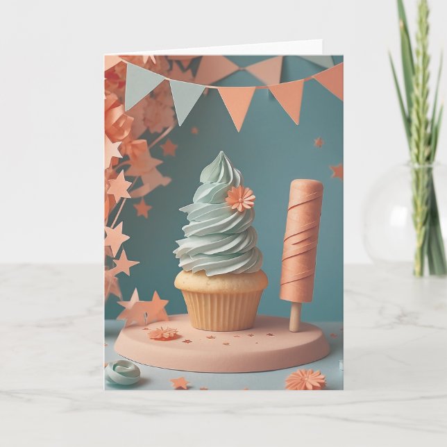 Tarjeta Warm Backyard Birthday Memories (Anverso)
