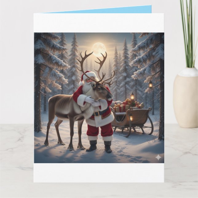 Tarjeta Warm Hugs in a Winter Wonderland (Anverso)