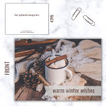 Tarjeta Warm Winter Wire Business Happy Holidays Cards<br><div class="desc">La expresión "cálidos deseos de invierno" es la expresión perfecta para las tarjetas de felicitación de su empresa, evitando mencionar cualquier fiesta en particular. Con imágenes y colores neutros, esta tarjeta es perfecta para todo tipo de clientes y clientes. Esta tarjeta es editable con la opción de añadir texto e...</div>