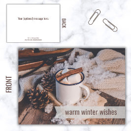 Tarjeta Warm Winter Wire Business Happy Holidays Cards