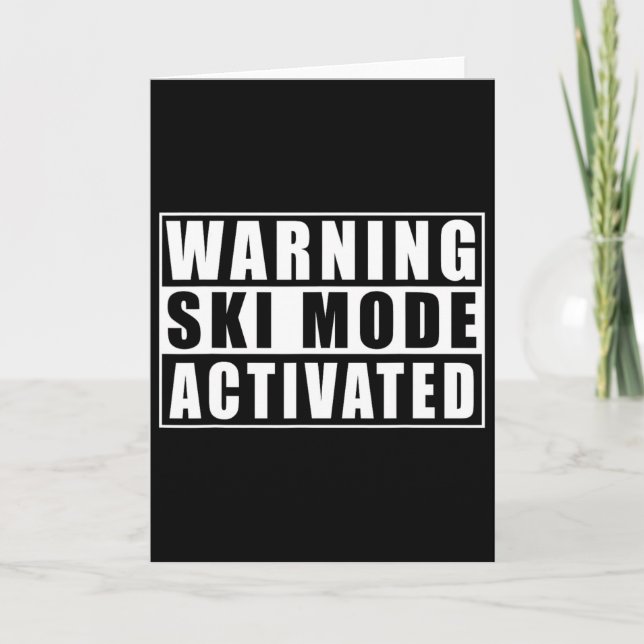 Tarjeta Warning Ski Mode Activated  (Anverso)