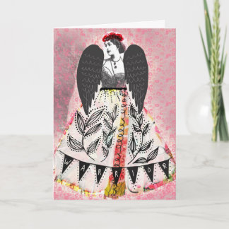 Tarjeta Warrior, blank card, artwork by Lisa Casineau