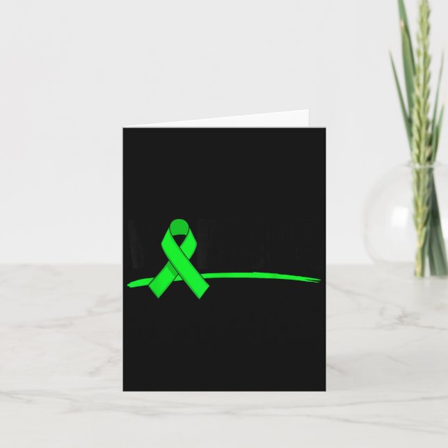 Tarjeta Warrior Depression Anxiety Mental Health Awareness (Anverso)