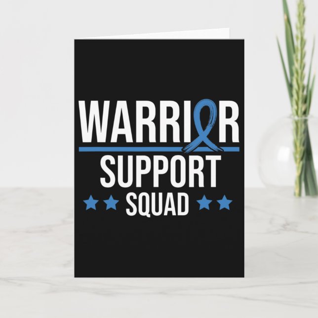 Tarjeta Warrior Support Squad Diabetes Awareness  (Anverso)