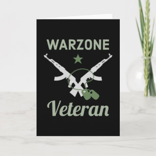 Tarjeta Warzone Veteran Gaming Verdansk Gamer