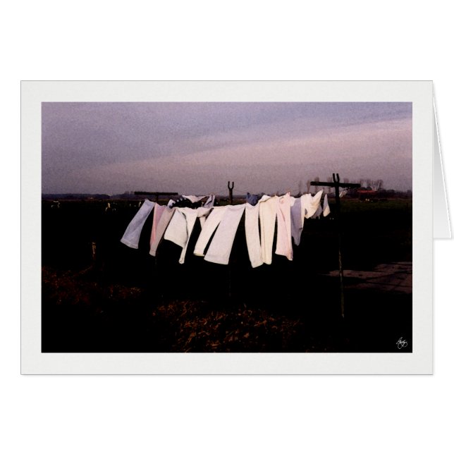 Tarjeta Washday in Amsterdam (Anverso (Horizontal))