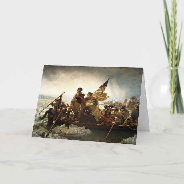 Tarjeta Washington cruza el Delaware (Anverso)