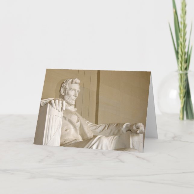 Tarjeta Washington, DC, el Lincoln memorial (Anverso)