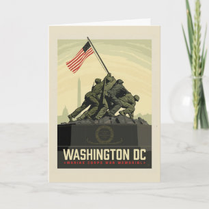 Tarjeta Washington, DC   Monumento conmemorativo de guerra