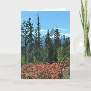 Tarjeta Washington en otoño, Oregón