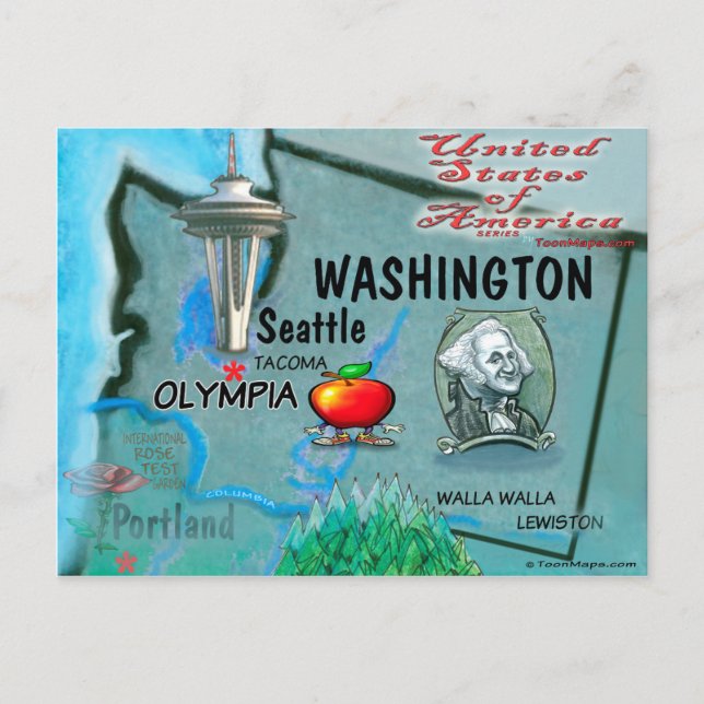 Tarjeta Washington USA (Anverso)