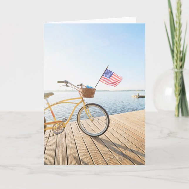 Tarjeta Water | Bicycle By the Lake (Anverso)